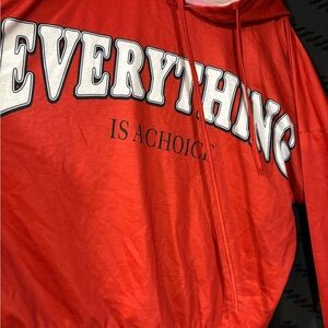 Red “Everything is a Choice”Hoodie